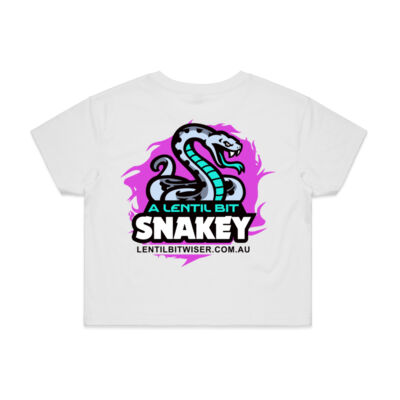 Ladies Crop T_Black Text_Back_Snake Thumbnail
