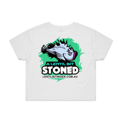 Ladies Crop T_Black Text_Back_Stoned Thumbnail