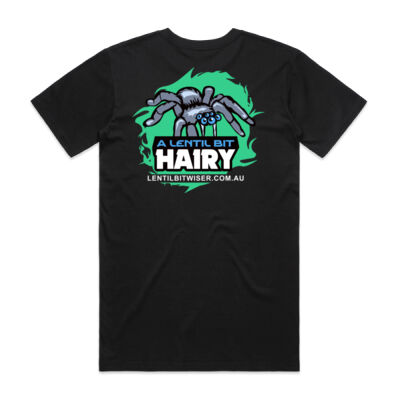 Mens Staple Tee_White Text_Back_Spider Thumbnail