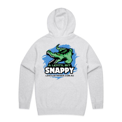 Mens Hoodie Black_Text_Back_Snappy Thumbnail