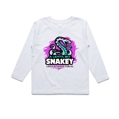 Youth LongSleeve T_Black Text_Front_Snakey Thumbnail