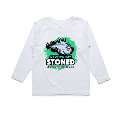 Youth LongSleeve T_Black Text_Front_Stoned Thumbnail