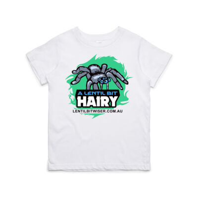Kids Premium Tee_Black Text_Front_Hairy Thumbnail
