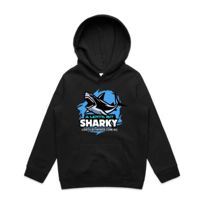 Kids Supply Hood_White Text_Back_Sharky Thumbnail