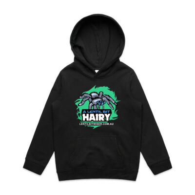 Kids Supply Hood_White Text_Back_Hairy Thumbnail
