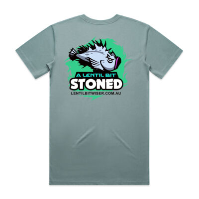 Mens Staple Tee_Black Text_Back_Stoned 4 Thumbnail